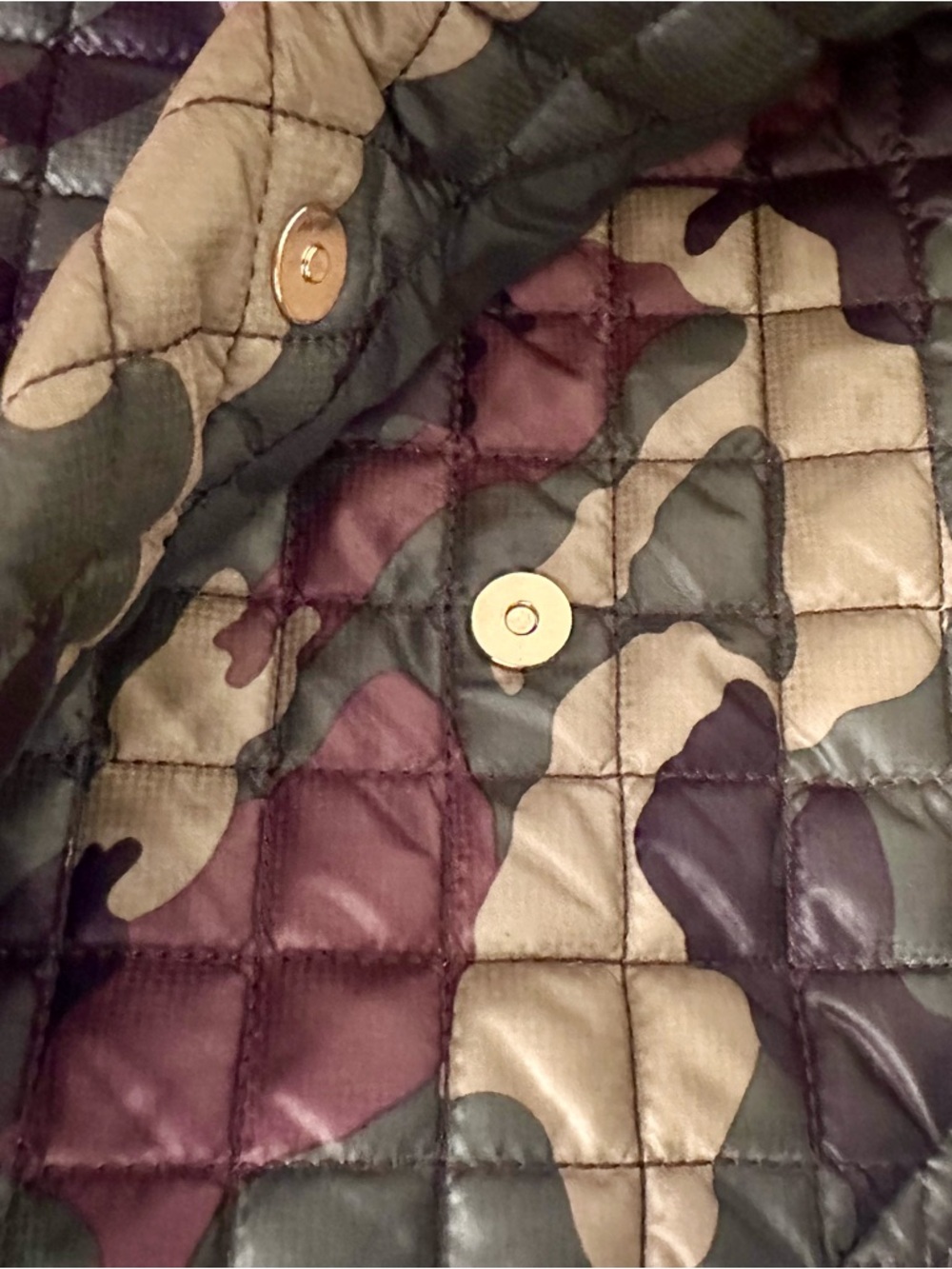 MZ Wallace Metro Laptop Sleeve Quilted Camouflage - Picture 2 of 6